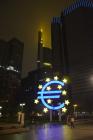 Frankfurt - Spomenik Valuti Euro Ispred Donedavne Europske Sredinje Banke (Glavne Banke Za Euro)
